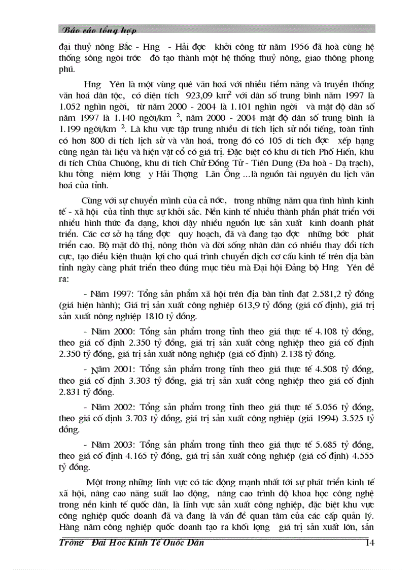image for page Vận dụng phương pháp dãy số thời gian để phân tích tình hình phát triển công nghiệp trên địa bàn Hưng Yên thời kỳ 2000 2004 và dự đoán giai đoạn 2005 2006