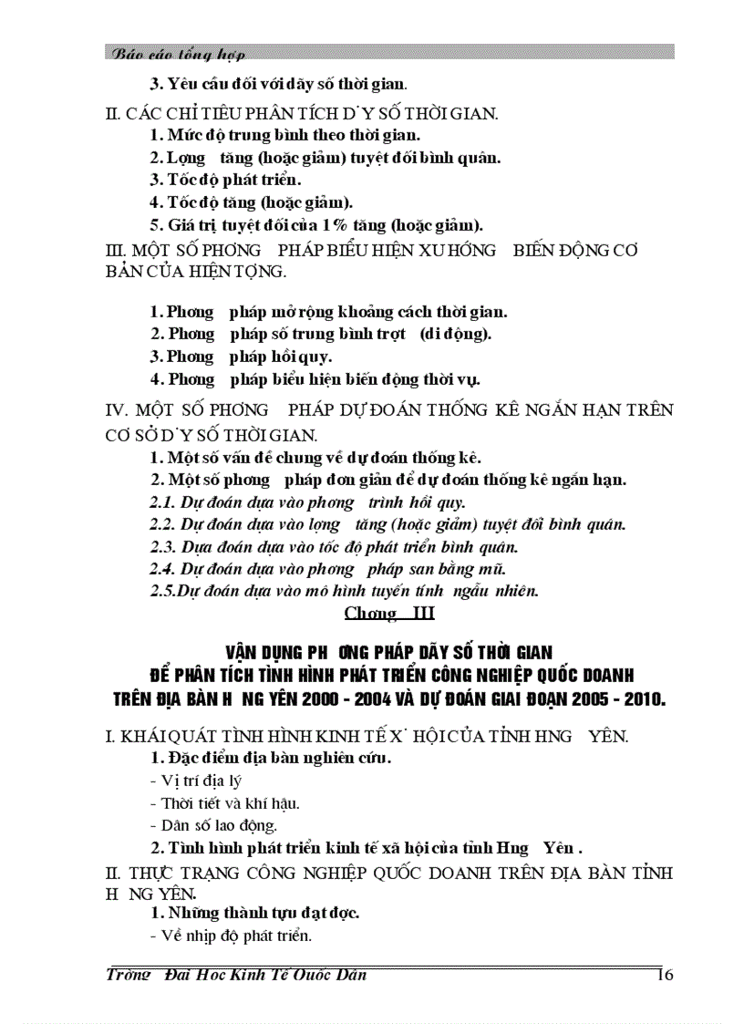 image for page Vận dụng phương pháp dãy số thời gian để phân tích tình hình phát triển công nghiệp trên địa bàn Hưng Yên thời kỳ 2000 2004 và dự đoán giai đoạn 2005 2006