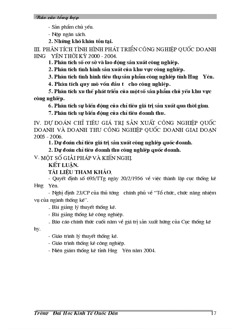 image for page Vận dụng phương pháp dãy số thời gian để phân tích tình hình phát triển công nghiệp trên địa bàn Hưng Yên thời kỳ 2000 2004 và dự đoán giai đoạn 2005 2006