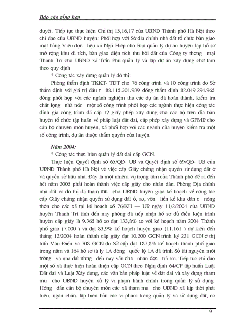 image for page Thực tập tổng hợp Tình hình hoạt động của Phòng Địa chính và Nhà đất huyện Thanh Trì Hà Nội