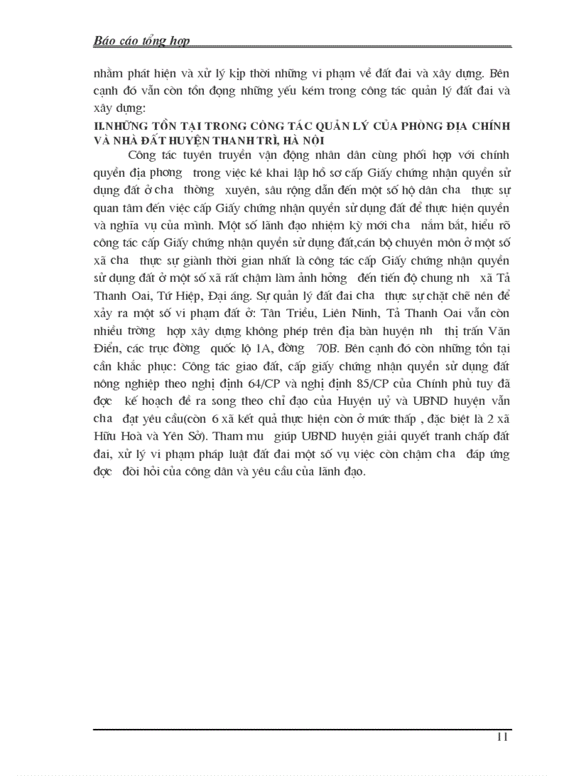 image for page Thực tập tổng hợp Tình hình hoạt động của Phòng Địa chính và Nhà đất huyện Thanh Trì Hà Nội