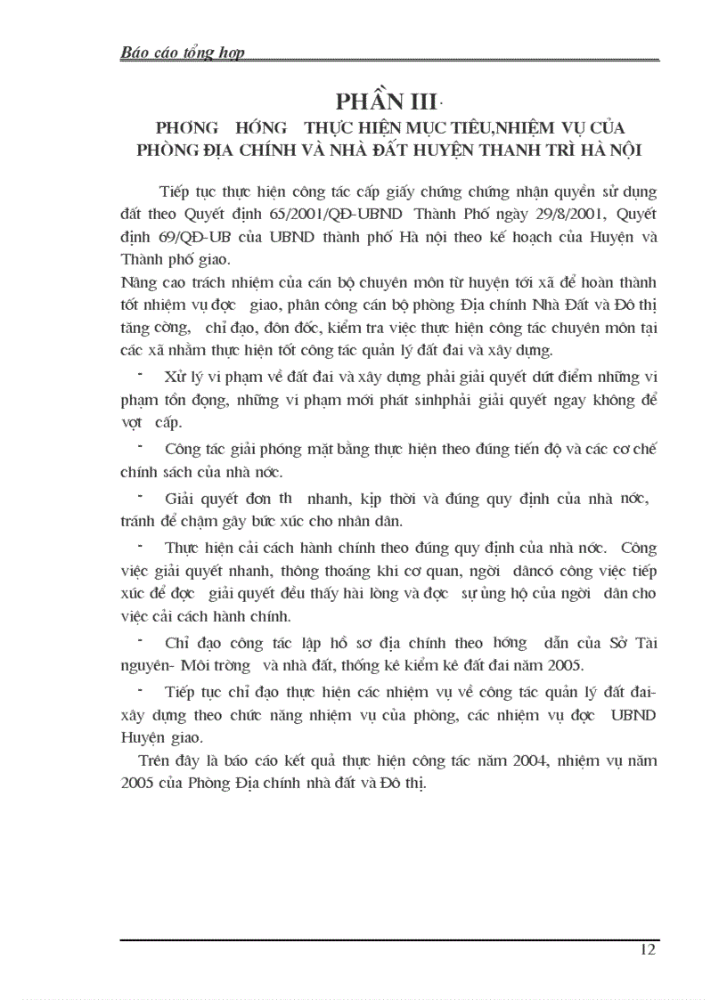 image for page Thực tập tổng hợp Tình hình hoạt động của Phòng Địa chính và Nhà đất huyện Thanh Trì Hà Nội