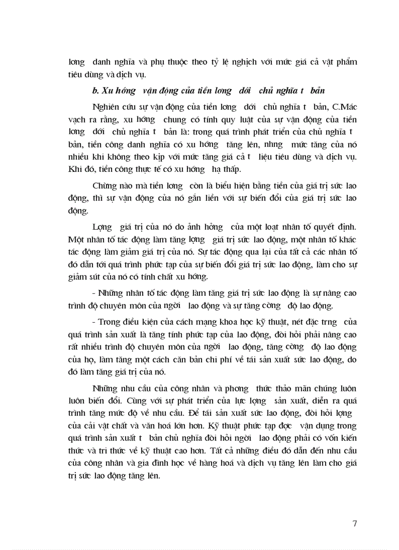 image for page Lý luận tiền lương của C Mác trong chủ nghĩa tư bản của Mác 1