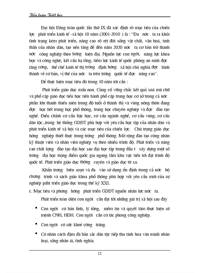 image for page Nhân tố con người trong lực lượng sản xuất với chiến lược phát triển giáo dục đào tạo nguồn nhân lực theo hướng công nghiệp hoá hiện đại hoá ở việt nam trong thời kỳ quá độ 1