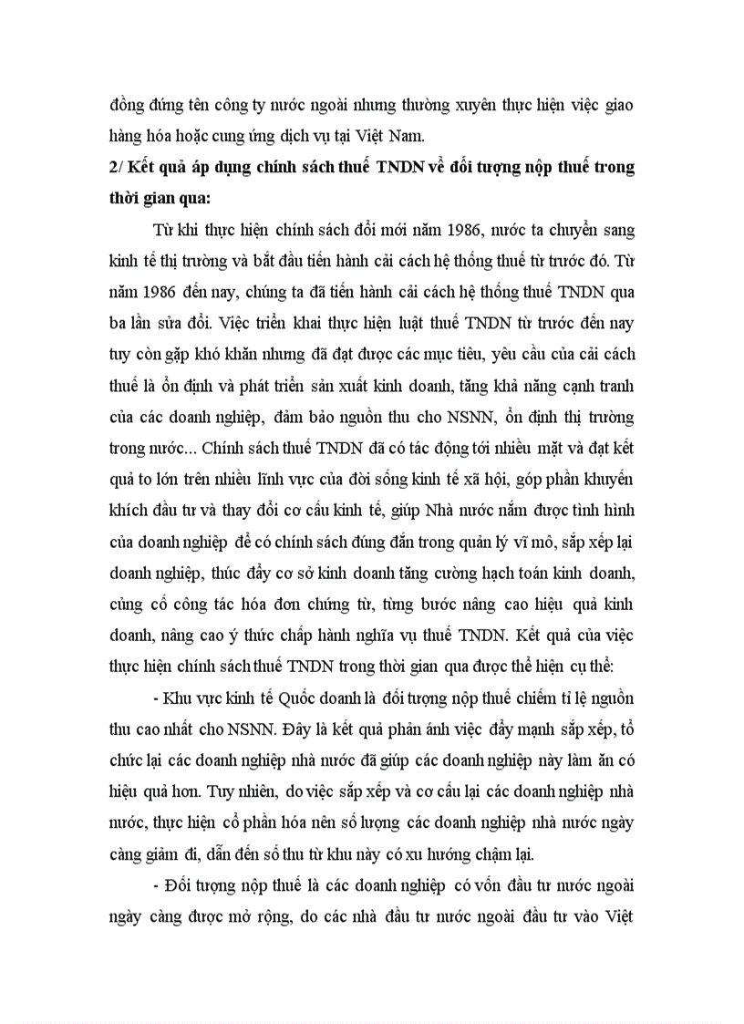 image for page Đánh giá về chính sách thuế TNDN về đối tượng nộp thuế theo Luật thuế TNDN năm 2008