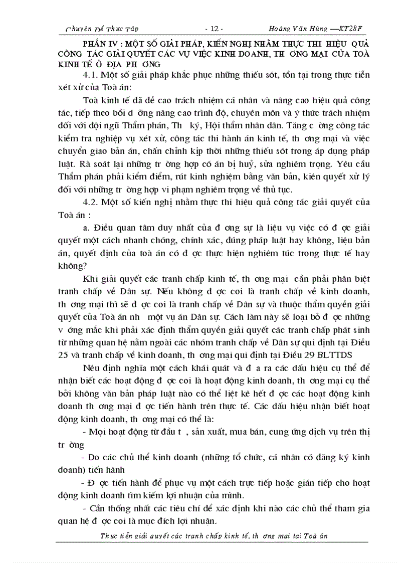 image for page Thực tiễn giải quyết các tranh chấp kinh tế thương mại tại Toà án