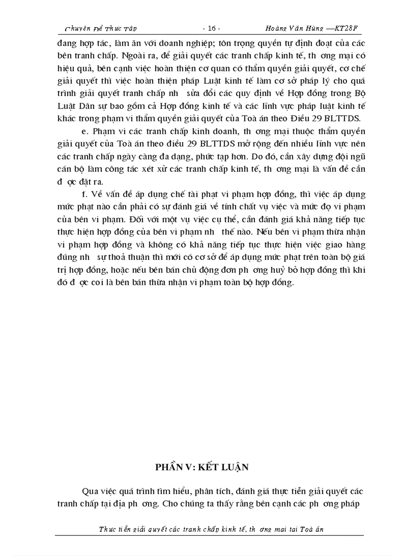 image for page Thực tiễn giải quyết các tranh chấp kinh tế thương mại tại Toà án