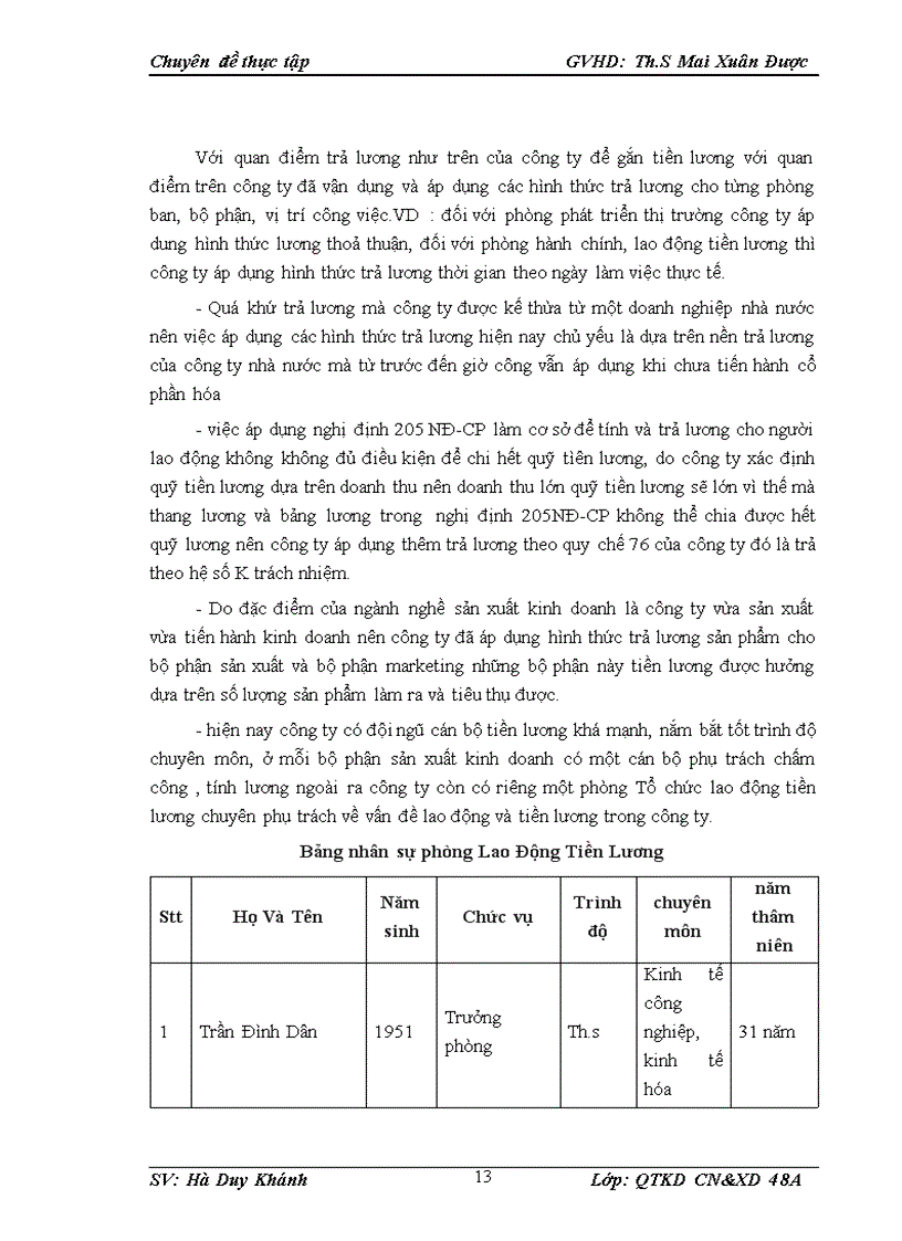 image for page Thực trạng các hình thức trả lương tại Công ty cổ phần cồn rượu Hà Nội