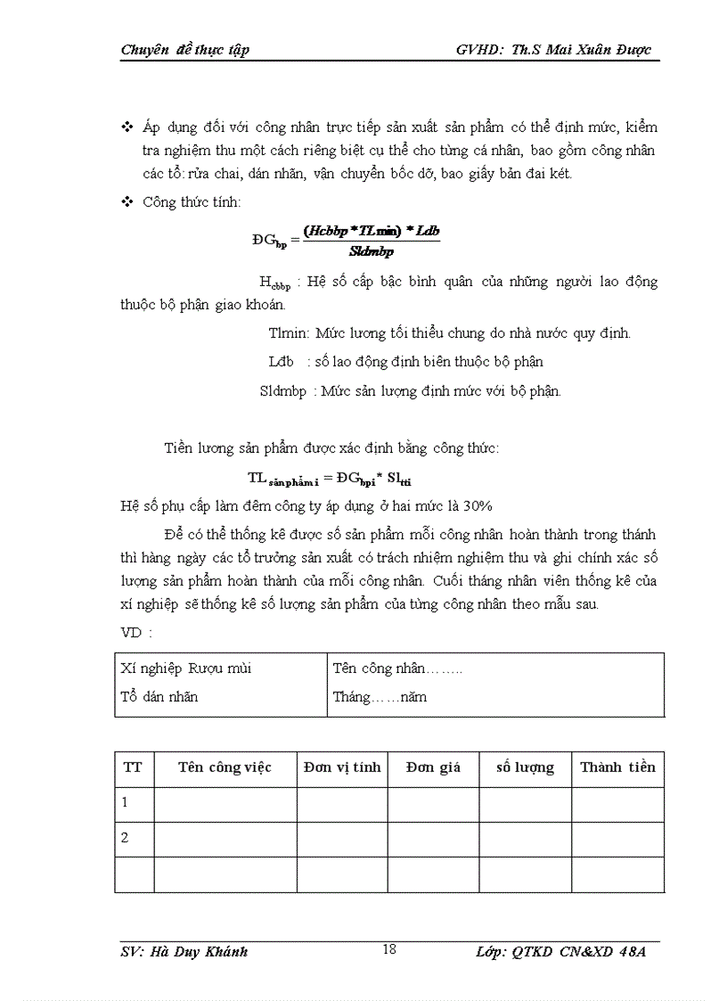 image for page Thực trạng các hình thức trả lương tại Công ty cổ phần cồn rượu Hà Nội