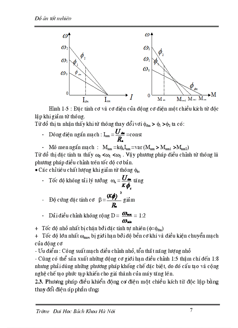 image for page Phương pháp điều chỉnh tốc độ động cơ một chiều kích từ độc lập