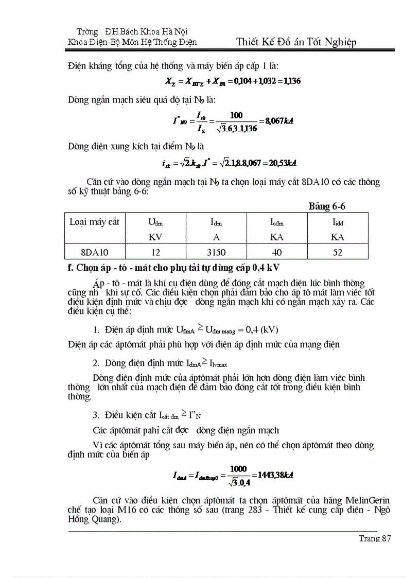 image for page Lựa chọn sơ đồ nối điện