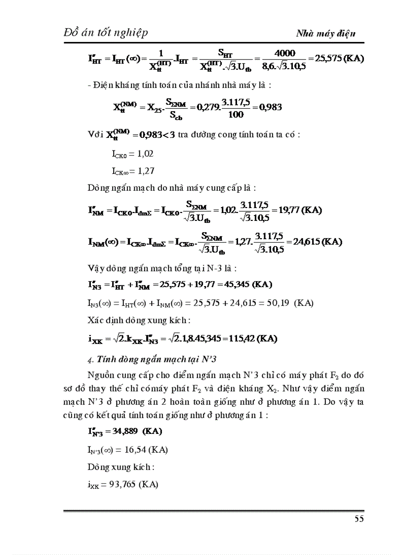 image for page Tính toán cân bằng công suất Lựa chon phương án nối dây máy phát điện 1