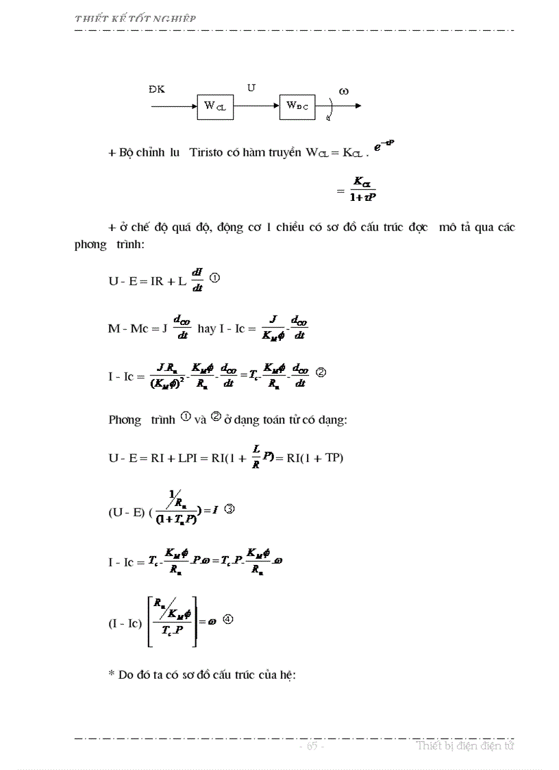 image for page Thiết kế mạch điều khiển chỉnh lưu Thyristor vòng hở 1