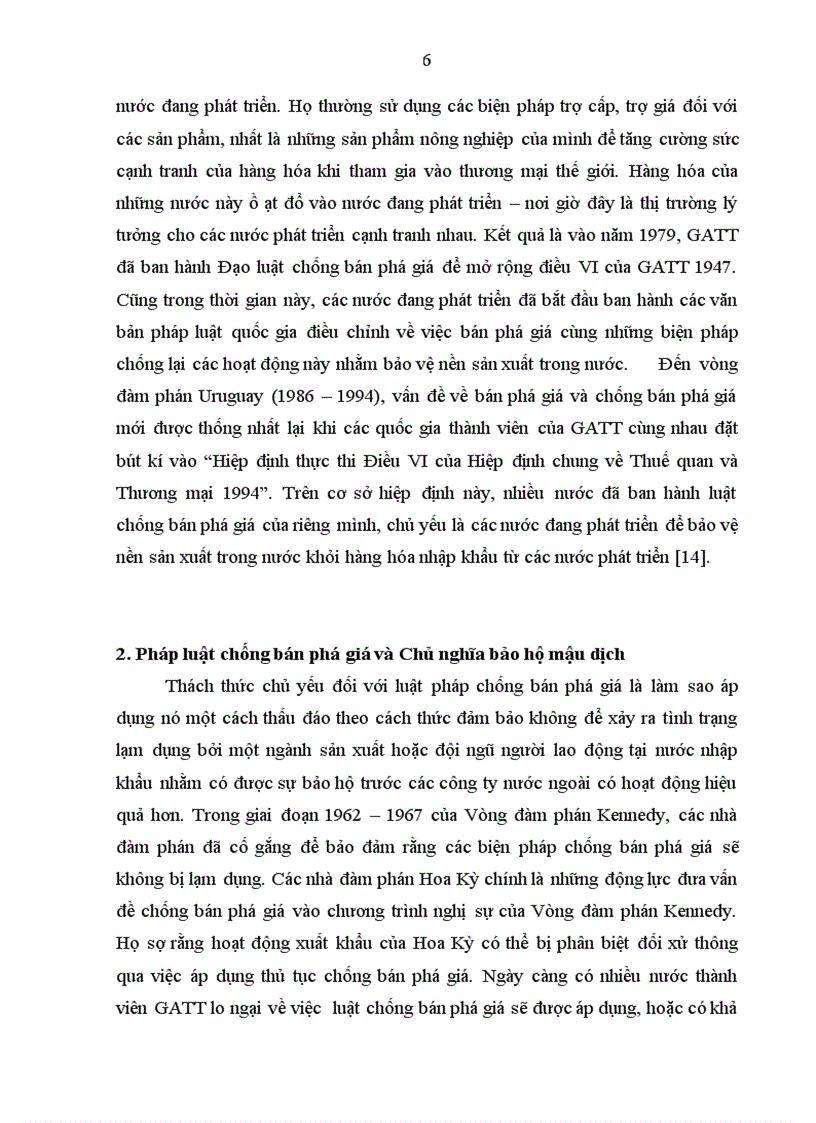 Pháp luật chống bán phá giá trong thương mại quốc tế Công cụ bảo hộ mậu dịch 1