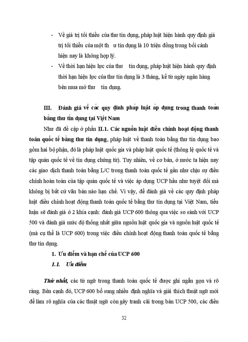 image for page Các quy định pháp luật của Việt Nam trong thanh toán quốc tế bằng thư tín dụng
