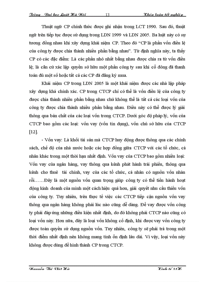 image for page Thực trạng pháp luật Việt Nam về CP trong quá trình thành lập và hoạt động của CTCP