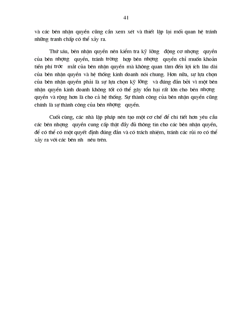 image for page Thực trạng nhượng quyền thương mại và một số kiến nghị nhằm hoàn thiện pháp luật nhượng quyền thương mại ở việt nam 1