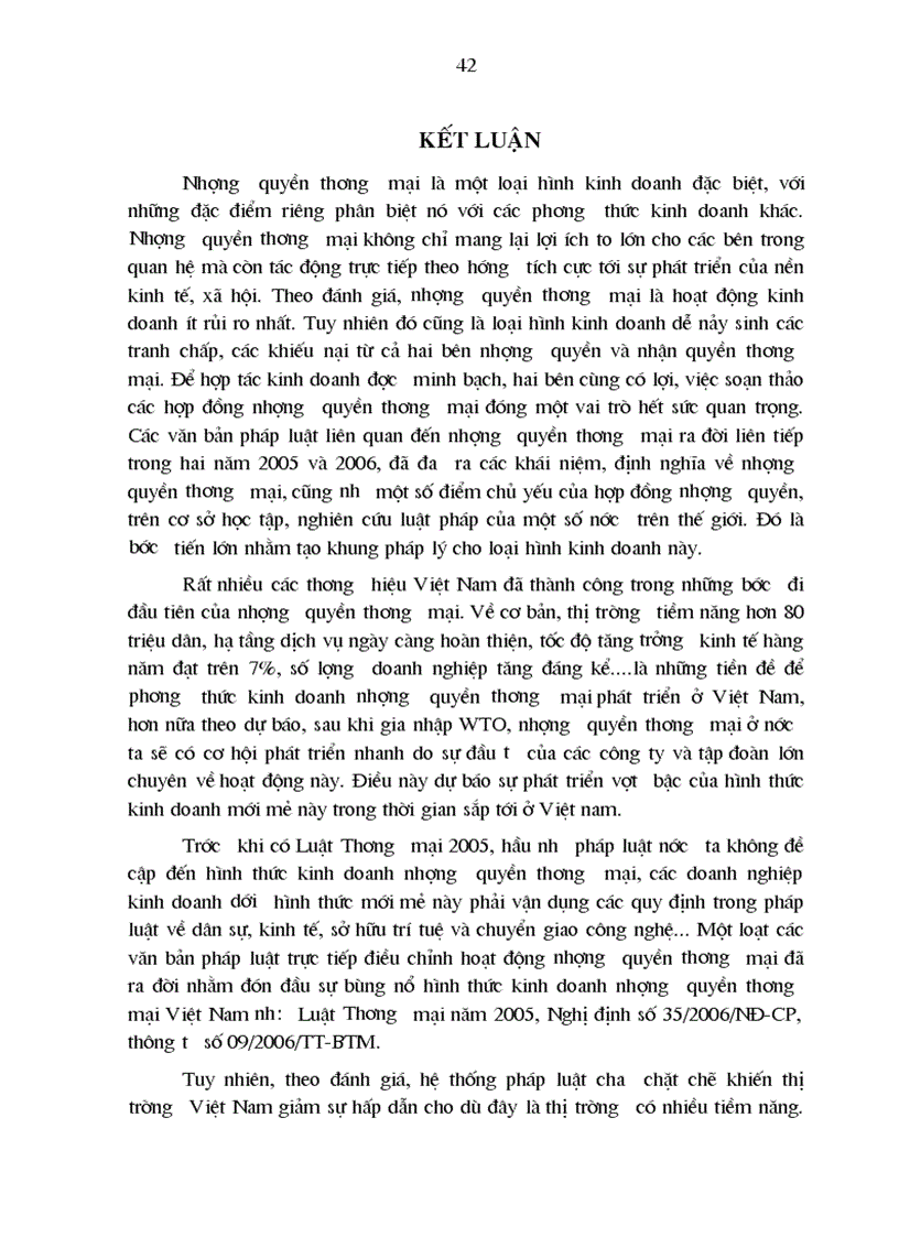 image for page Thực trạng nhượng quyền thương mại và một số kiến nghị nhằm hoàn thiện pháp luật nhượng quyền thương mại ở việt nam 1