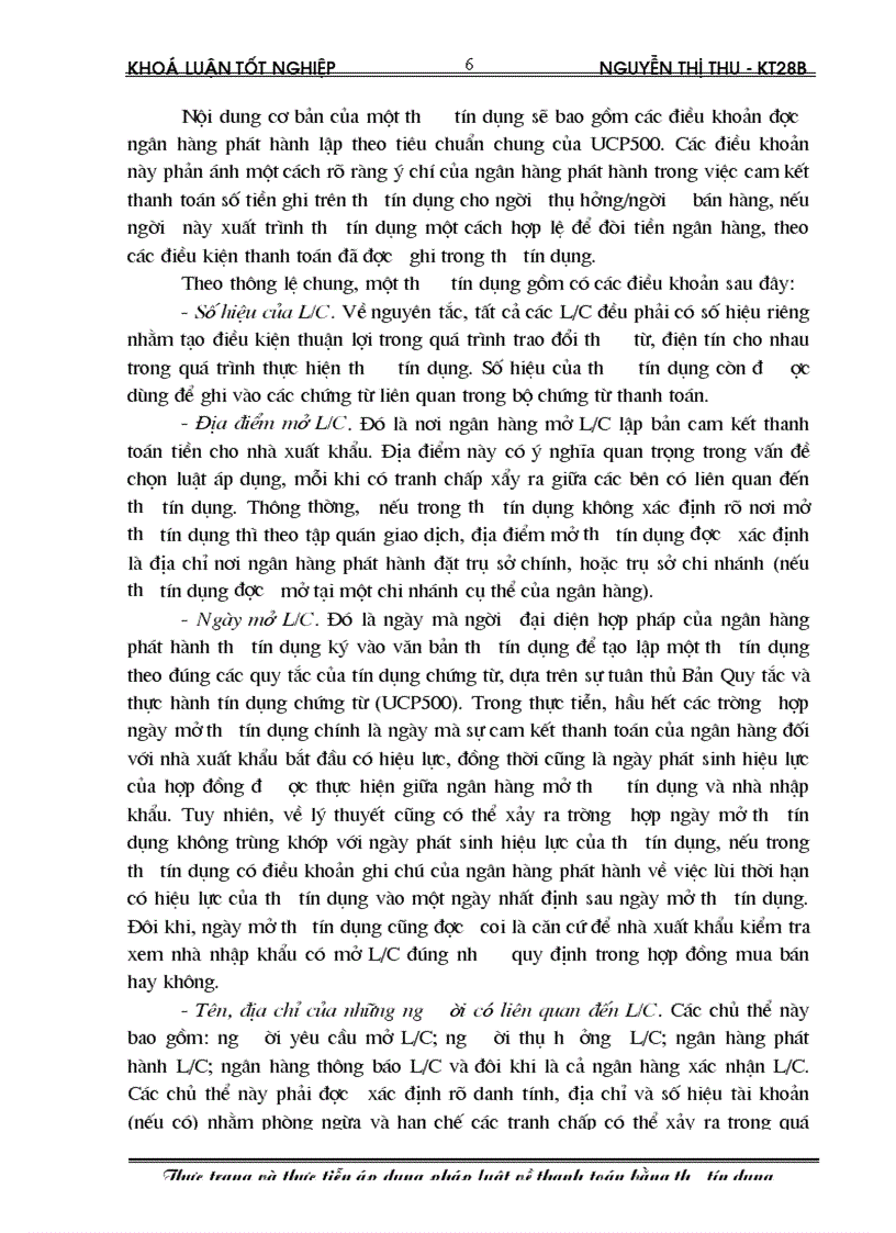 image for page Thực trạng và thực tiễn áp dụng pháp luật về thanh toán bằng thư tín dụng 1