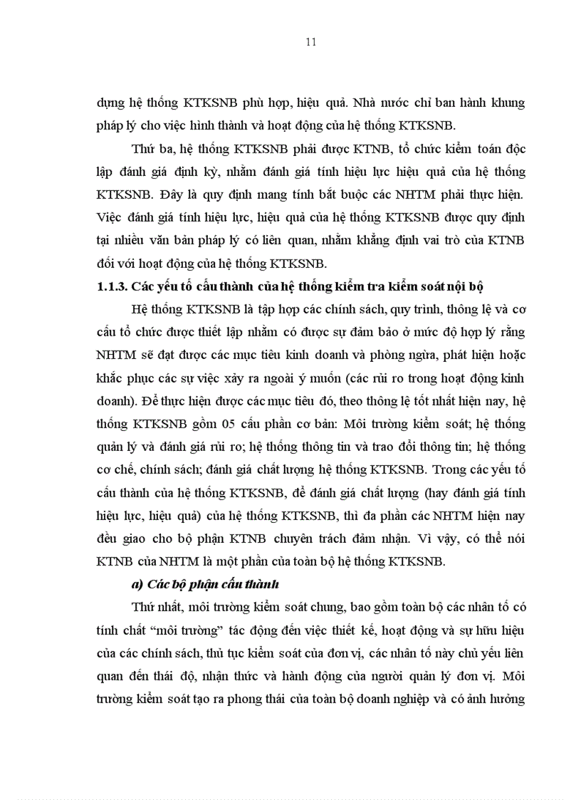 image for page Pháp luật điều chỉnh hệ thống kiểm tra kiểm soát nội bộ của ngân hàng thương mại và hoạt động của hệ thống kiểm tra kiểm soát nội bộ 1