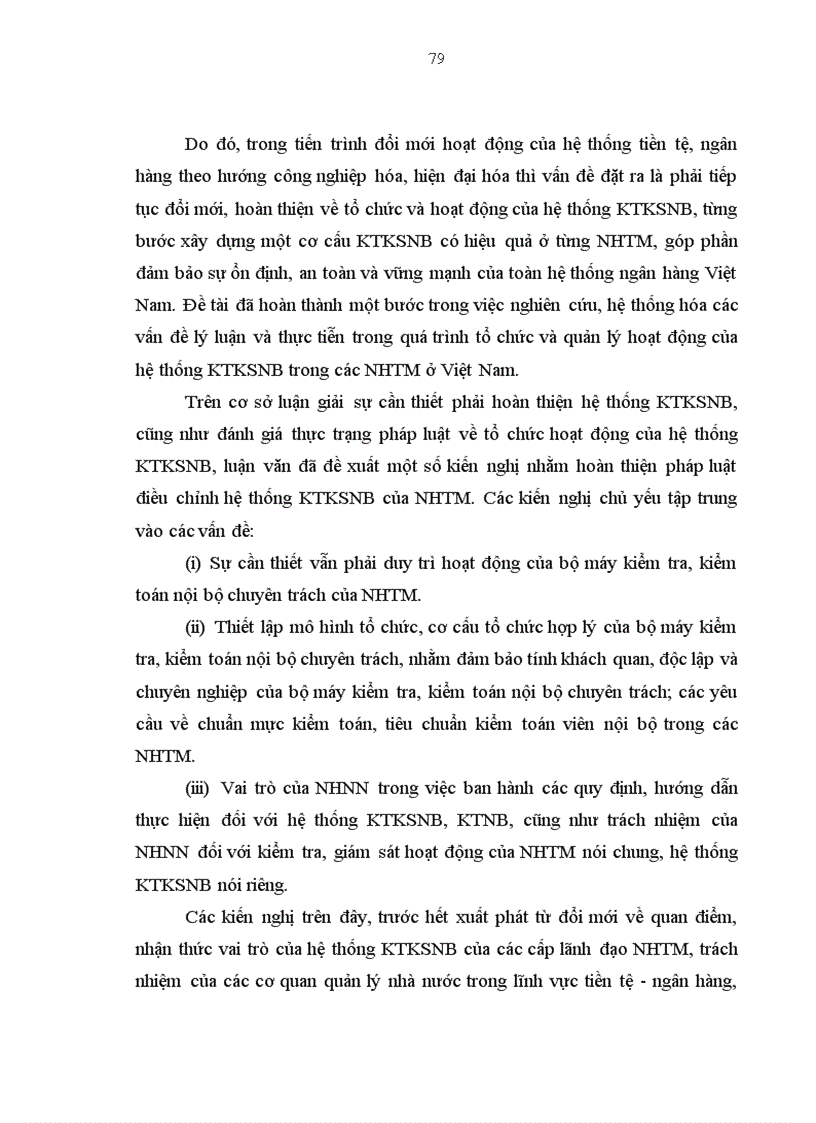 image for page Pháp luật điều chỉnh hệ thống kiểm tra kiểm soát nội bộ của ngân hàng thương mại và hoạt động của hệ thống kiểm tra kiểm soát nội bộ 1