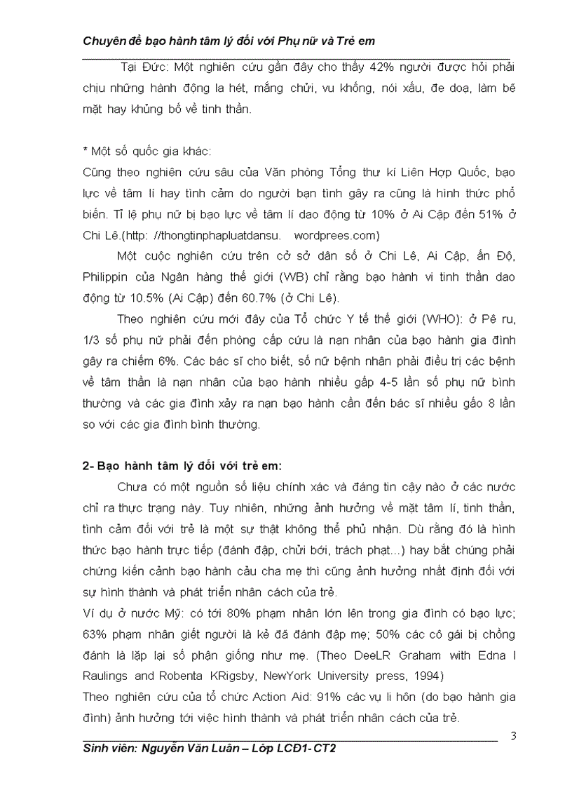 image for page Đánh giá thực trạng bạo hành tâm lý trong gia đình đối với phụ nữ và trẻ em 1