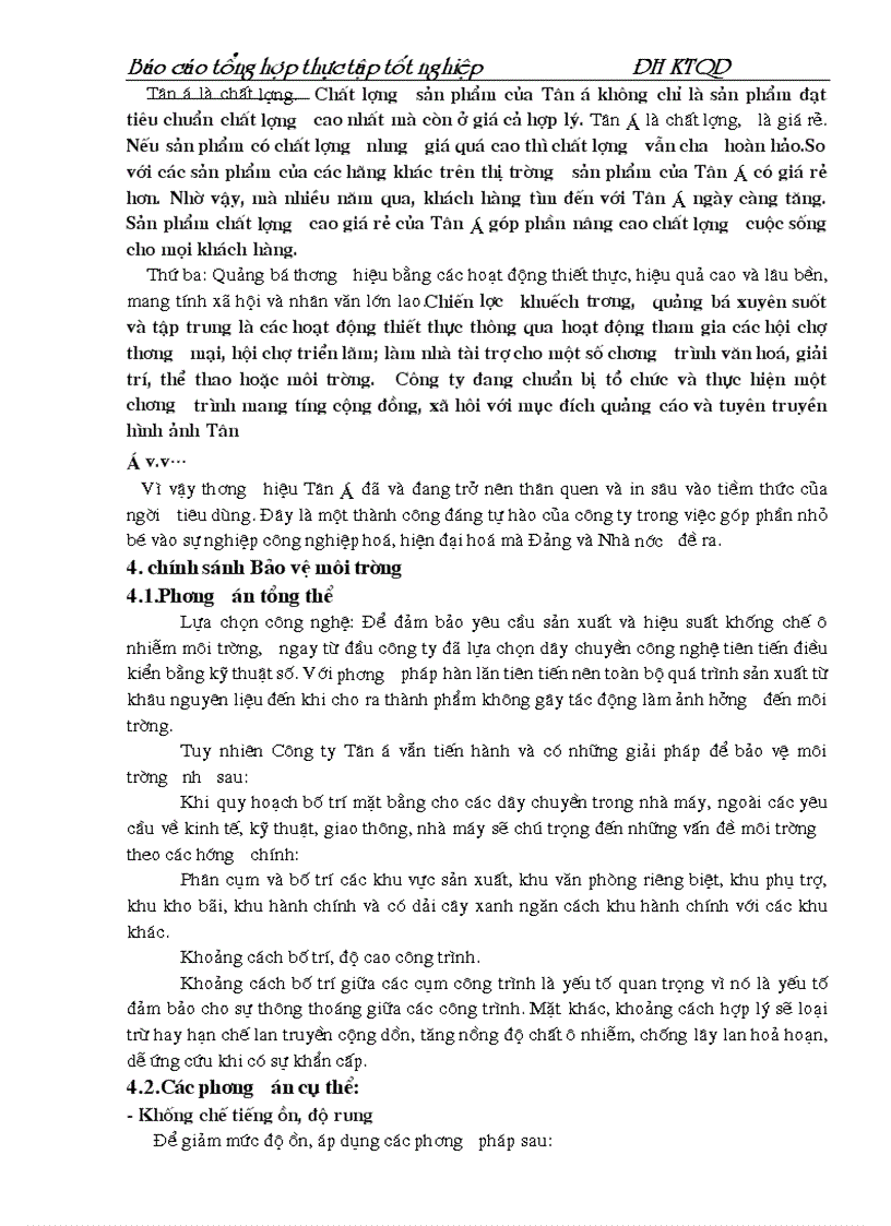 image for page Báo cáo tổng hợp thực tập tốt nghiệp Công ty TNHH Sản Xuất và Thương Mại Tân á