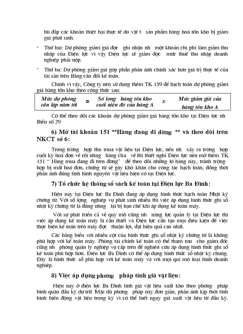 image for page Tổ chức hạch toán nguyên liệu vật liệu tại Điện lực Ba Đình Hà Nội 1