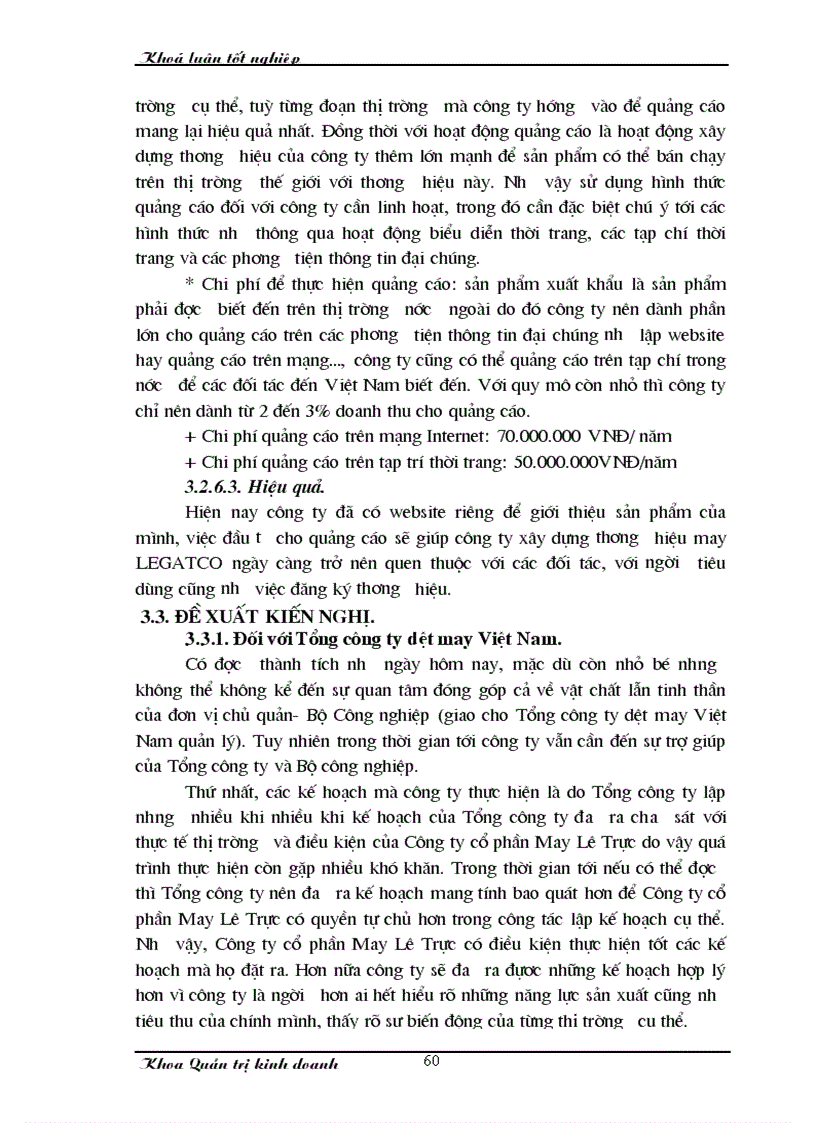 image for page Một số giải pháp nhằm thúc đẩy hoạt động xuất khẩu hàng may mặc tại Công ty cổ phần May Lê Trực