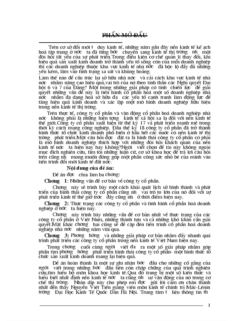 image for page Thực trạng các công ty cổ phần và tình hình cổ phần hoá doanh nghiệp ở nước ta hiện nay 1