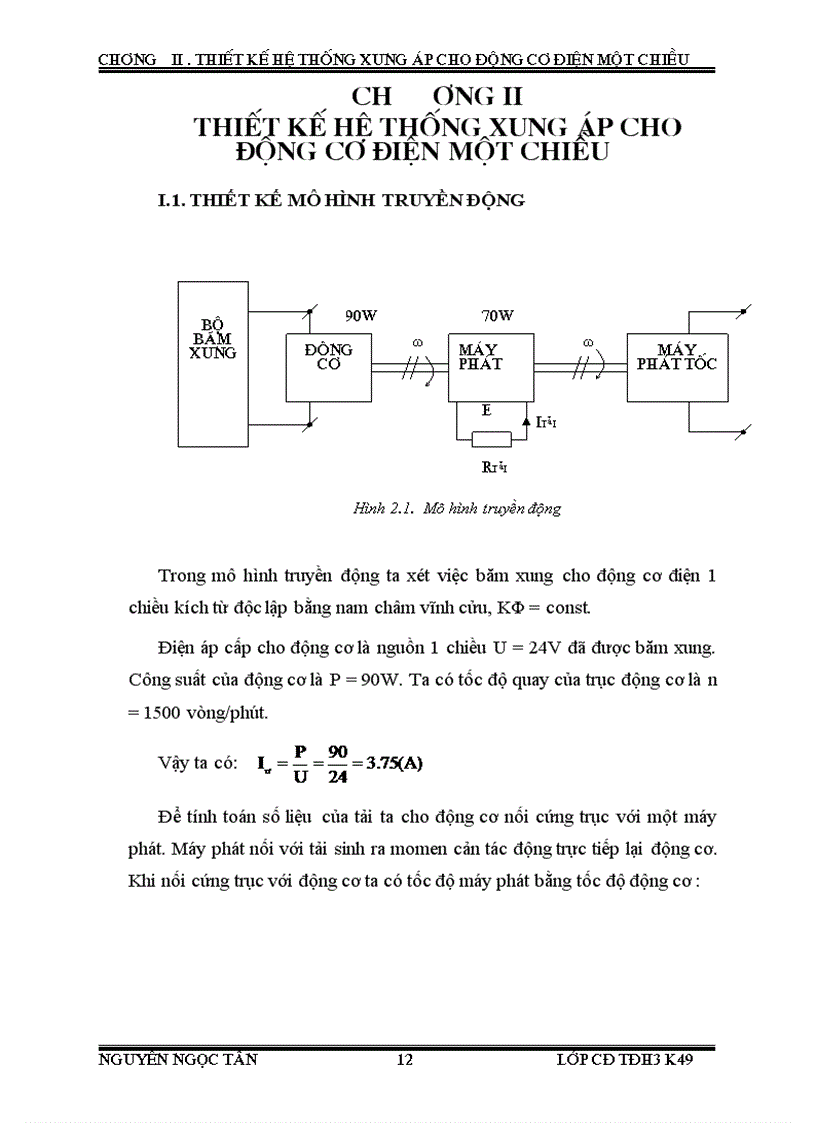 image for page Thiết kế hệ thống xung áp cho động cơ điện một chiều