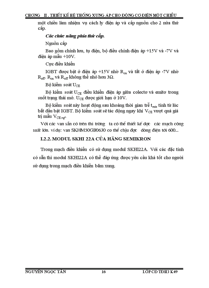 image for page Thiết kế hệ thống xung áp cho động cơ điện một chiều