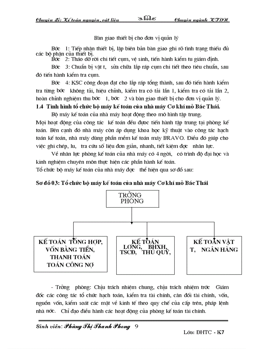image for page Kế toán nguyên vật liệu tại nhà máy cơ khí mỏ Bắc thái