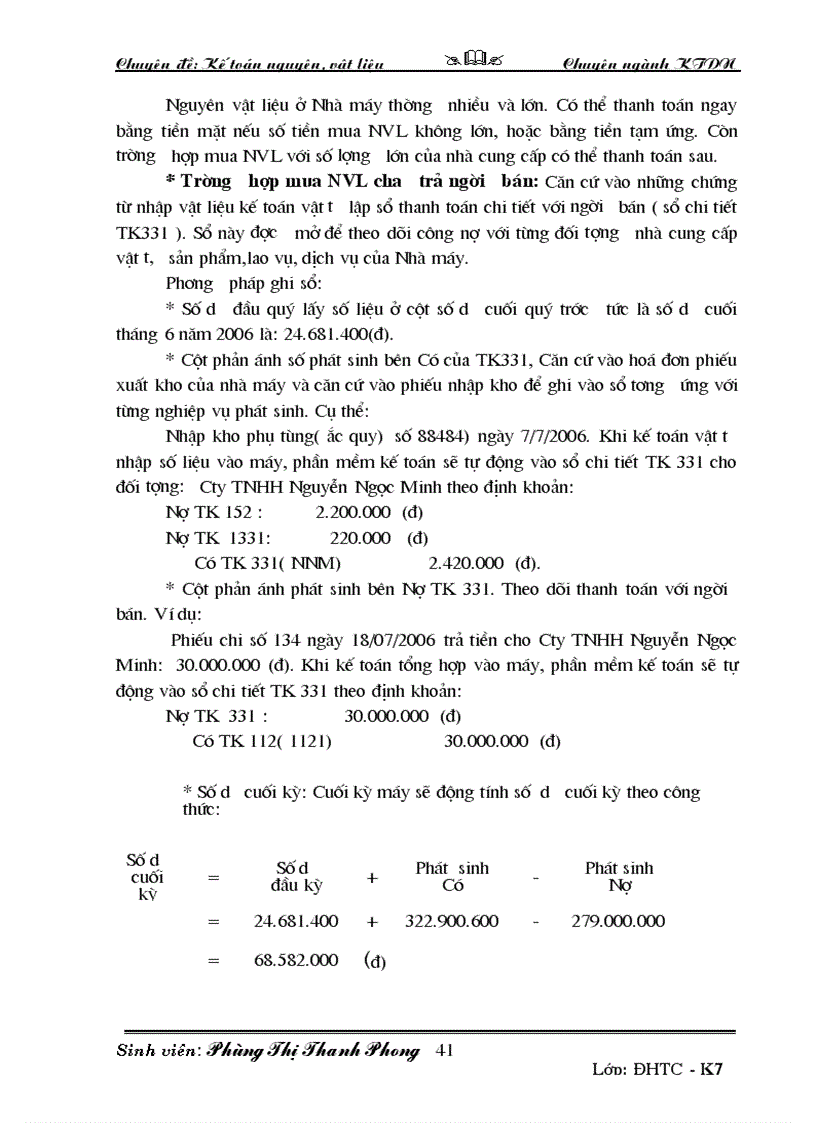 image for page Kế toán nguyên vật liệu tại nhà máy cơ khí mỏ Bắc thái
