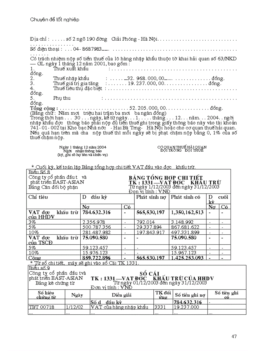 image for page Hạch toán các nghiệp vụ thanh toán với người bán khách hàng và Nhà nước với việc tăng cường quản lý tài chính tại công ty cổ phần đầu tư và phát triển công nghệ Đông á