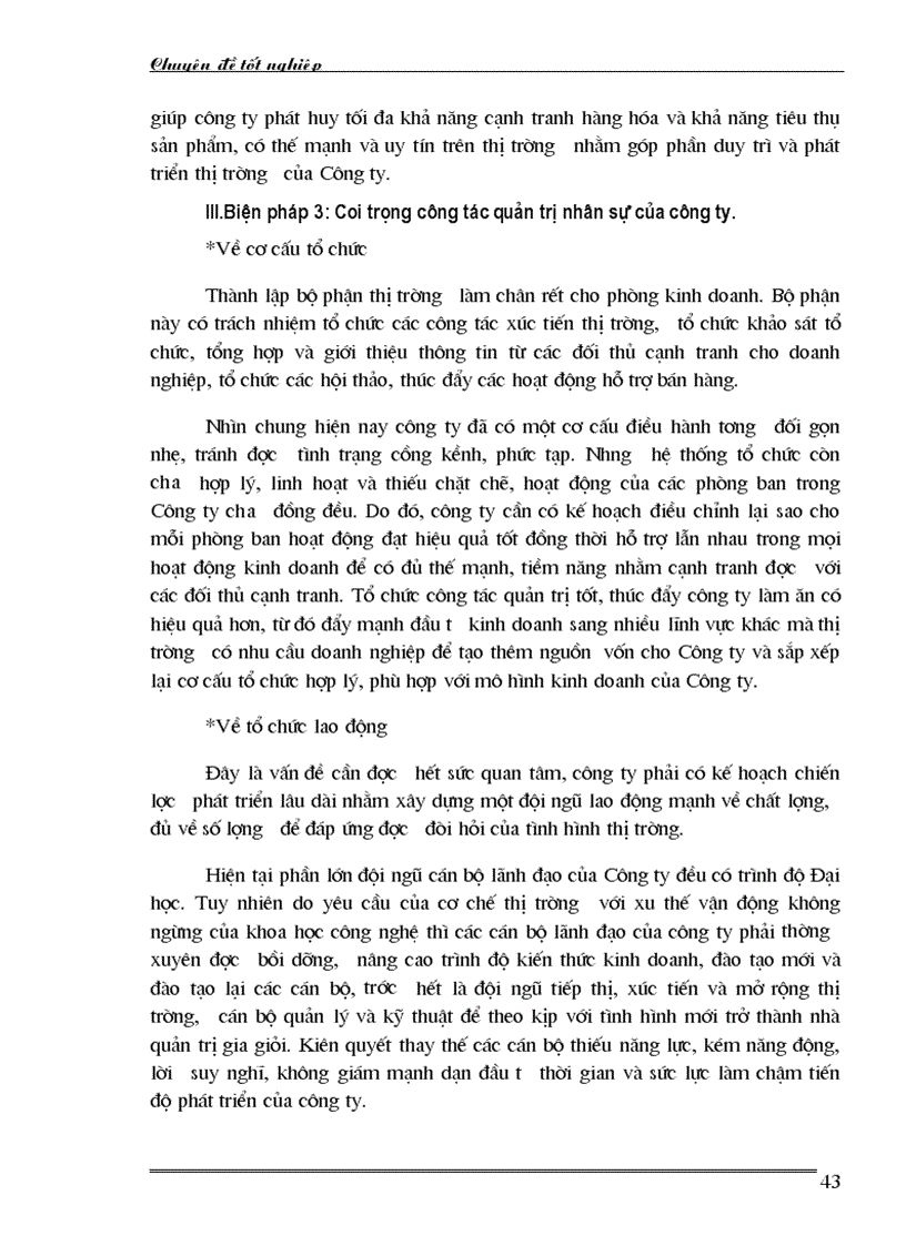 image for page Những biện pháp cơ bản góp phần duy trì và mở rộng thị trường tiêu thụ sản phẩm ở Công ty TNHH TESECO