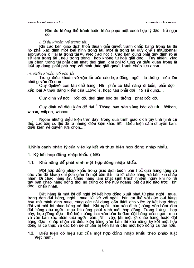 image for page Hoàn thiện việc ký kết và thực hiện hợp đồng nhập khẩu Công ty vận tải và đại lý vận tải Hà nội VITACO 1