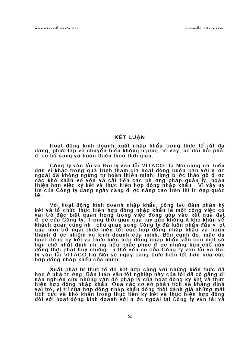 image for page Hoàn thiện việc ký kết và thực hiện hợp đồng nhập khẩu Công ty vận tải và đại lý vận tải Hà nội VITACO 1