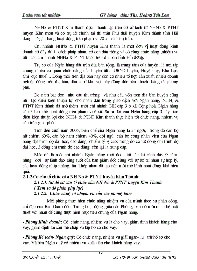 image for page Một số giải pháp và kiến nghị nhằm mở rộng và phát triển hoạt động TTKDTM tại NHNo PTNN huyện Kim Thành tỉnh Hải Dương