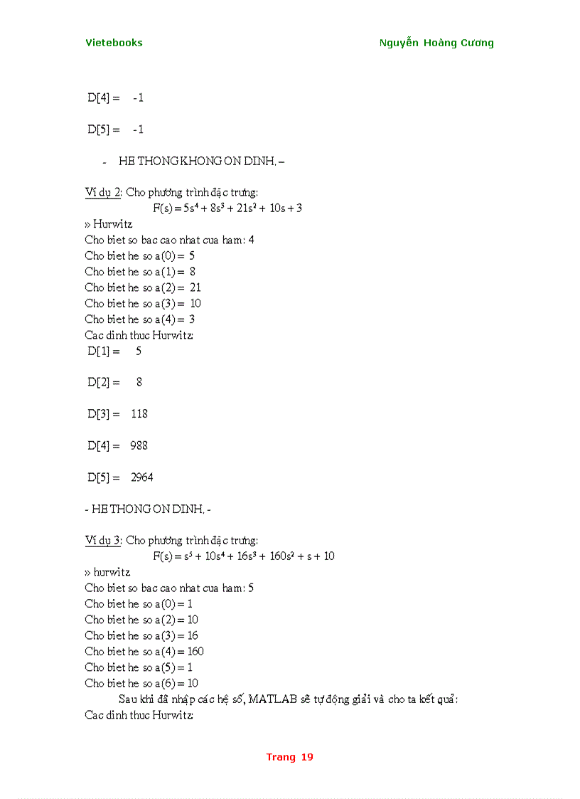 image for page Khảo sát sự ổn định của hệ thống