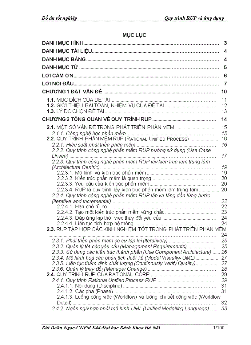image for page Quy trình RUP và ứng dụng