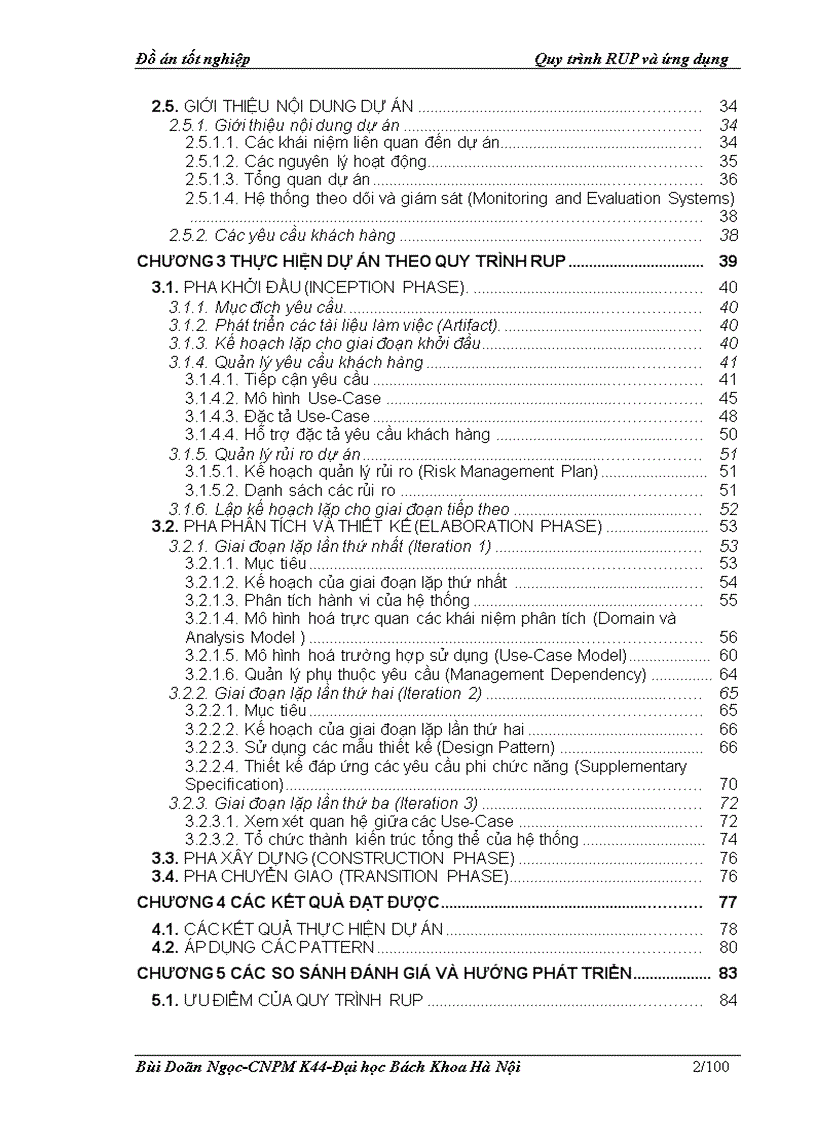 image for page Quy trình RUP và ứng dụng