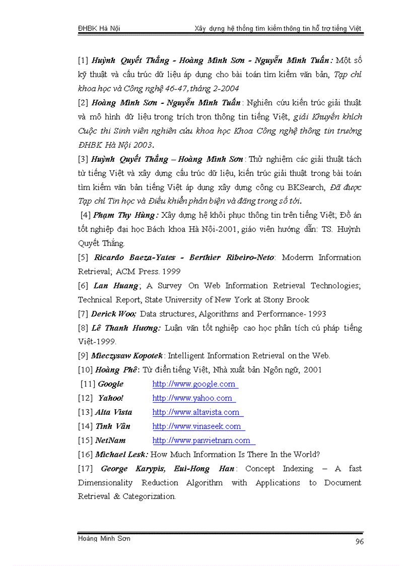 image for page Xây dựng hệ thống tìm kiếm thông tin hỗ trợ tiếng Việt