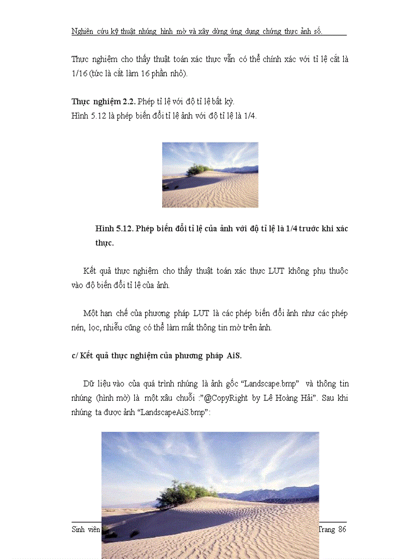 image for page Nghiên cứu kỹ thuật nhúng hình mờ và xây dựng ứng dụng chứng thực ảnh số