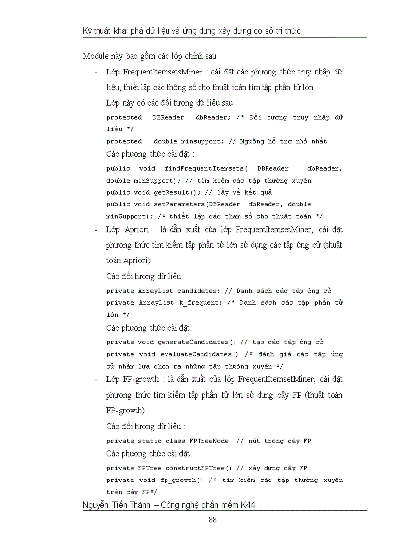 image for page Kỹ thuật khai phá dữ liệu và ứng dụng xây dựng cơ sở tri thức