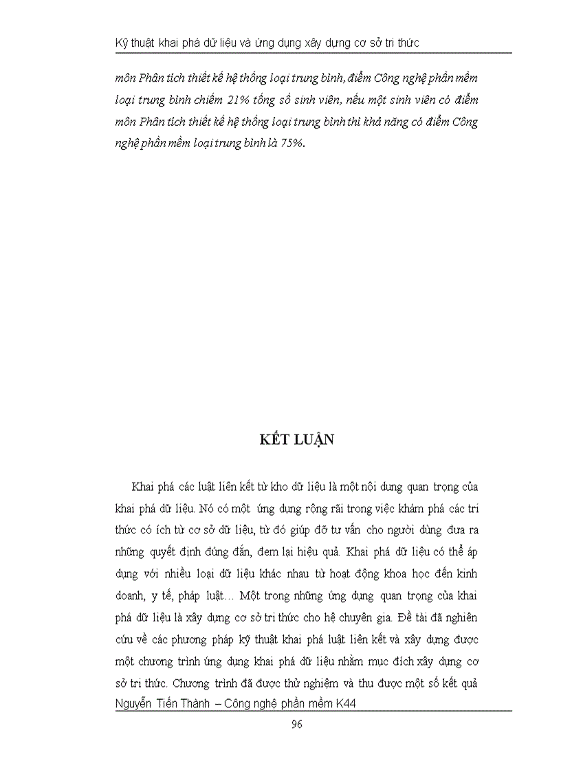 image for page Kỹ thuật khai phá dữ liệu và ứng dụng xây dựng cơ sở tri thức