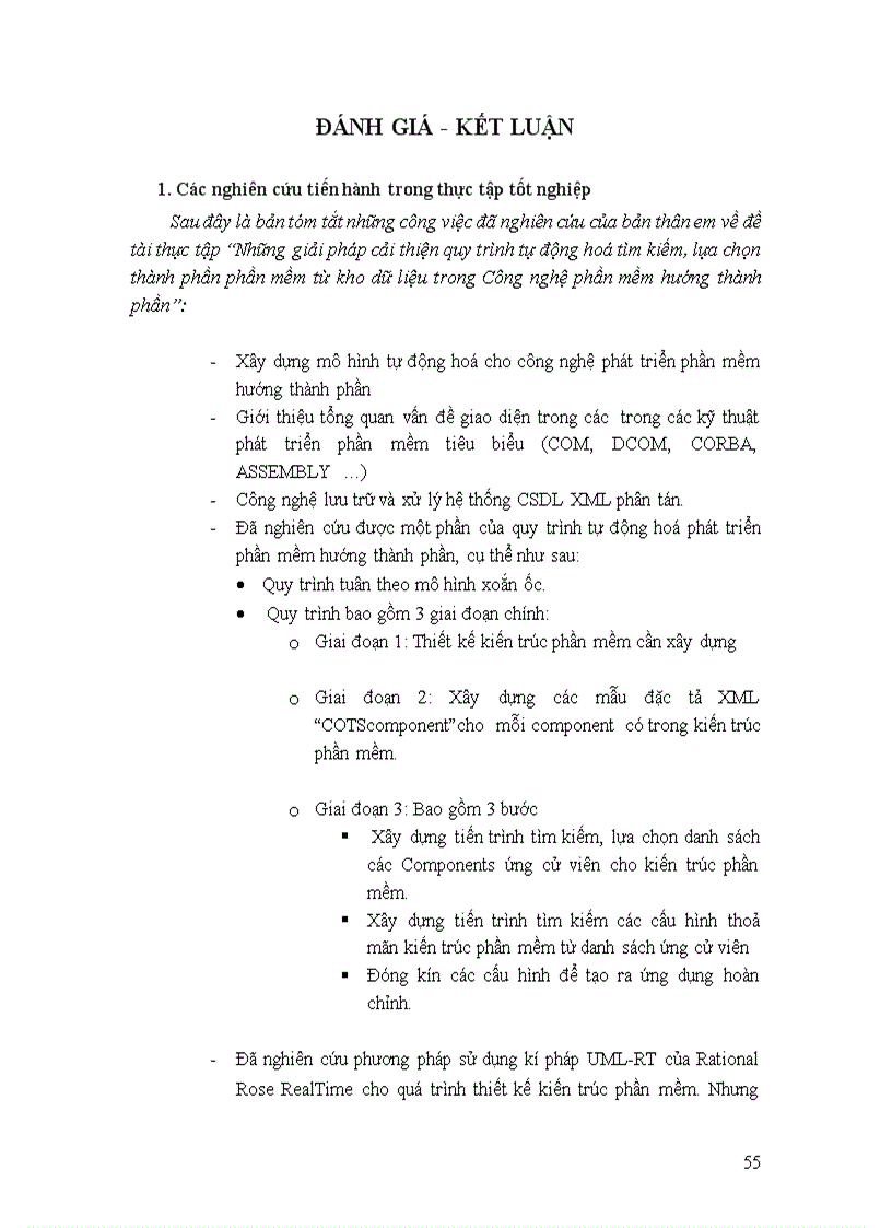 image for page Những giải pháp cải thiện quy trình tự động hoá tìm kiếm lựa chọn thành phần phần mềm từ kho dữ liệu trong công nghệ phát triển phần mềm hướng thành phần