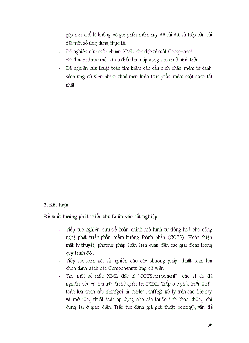 image for page Những giải pháp cải thiện quy trình tự động hoá tìm kiếm lựa chọn thành phần phần mềm từ kho dữ liệu trong công nghệ phát triển phần mềm hướng thành phần