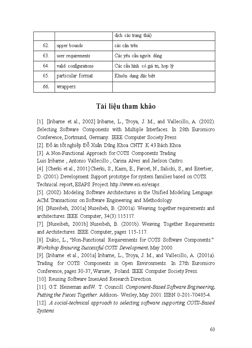 image for page Những giải pháp cải thiện quy trình tự động hoá tìm kiếm lựa chọn thành phần phần mềm từ kho dữ liệu trong công nghệ phát triển phần mềm hướng thành phần