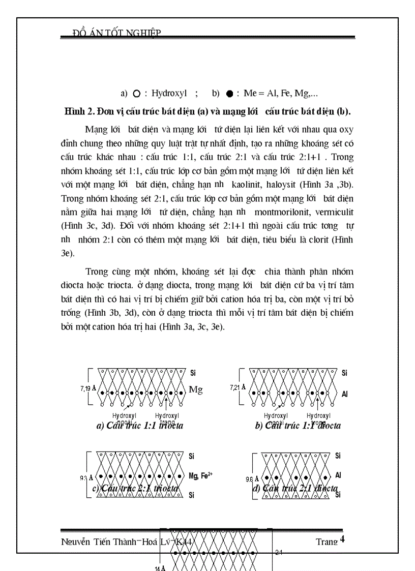 image for page Thành phần và cấu trúc của khoáng sét tự nhiên
